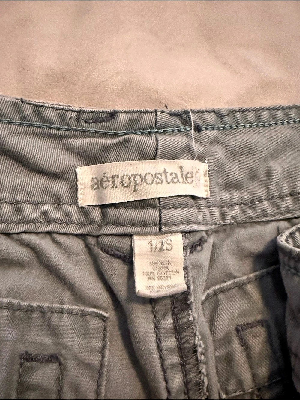Aeropostale Gray Skinny Pants Waist 1/2S - Picture 2 of 3